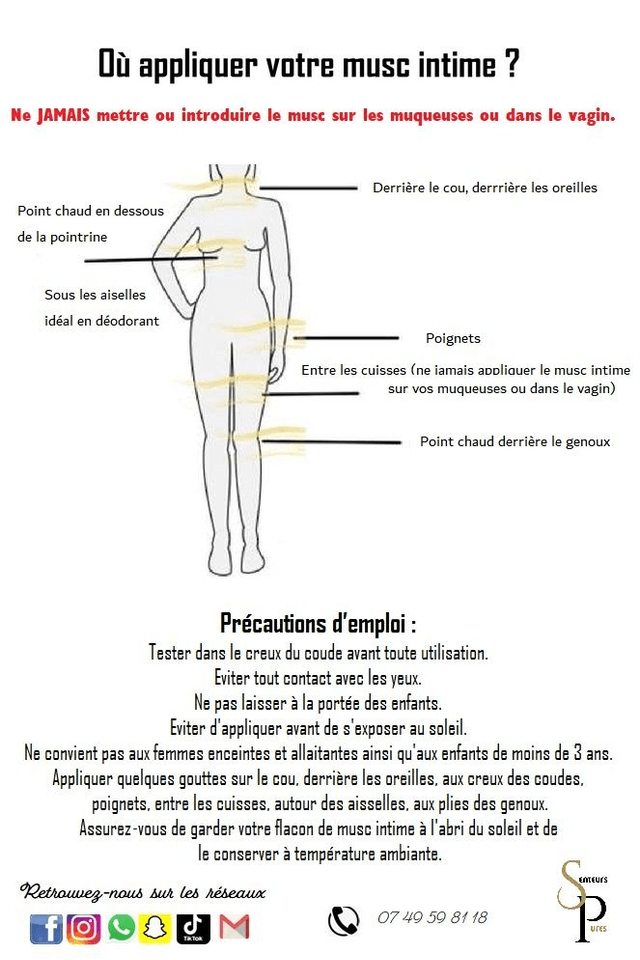 Musc intime tahara avec pompe Blanc