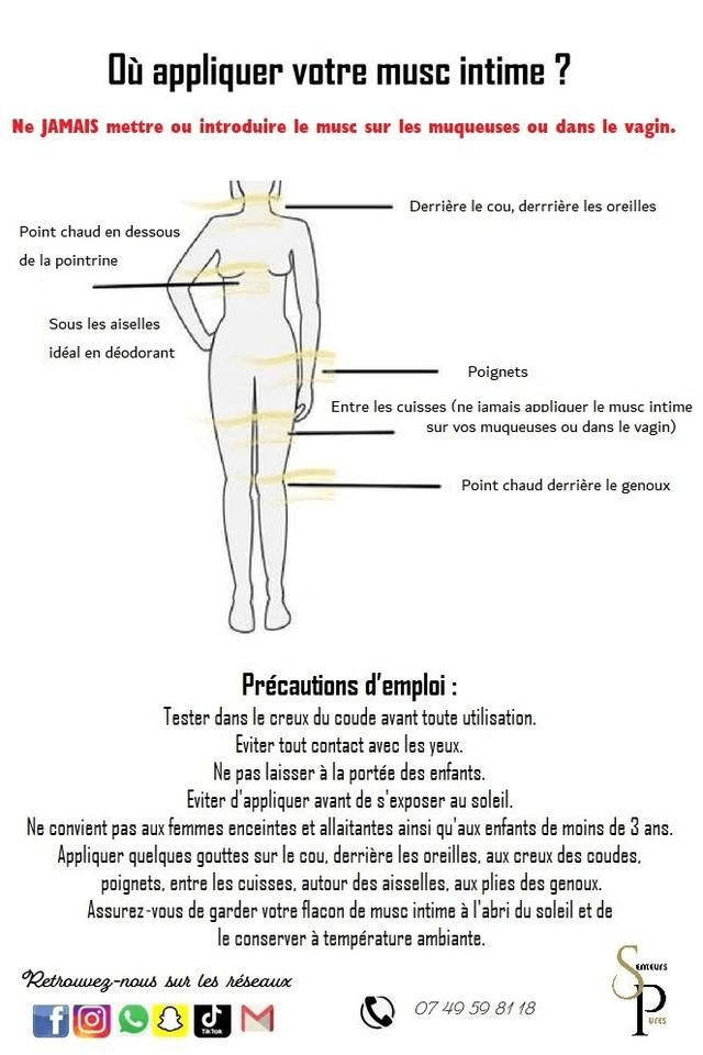 Musc intime tahara avec pompe douceur (odeur savon)